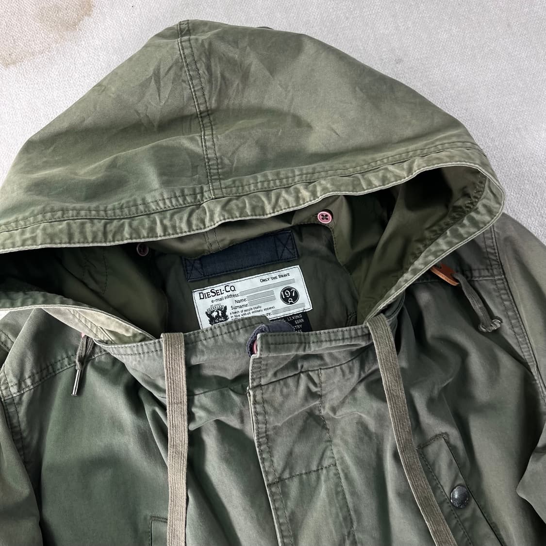 100 디젤 빈티지 필드 후드 야상 자켓 상품이미지2