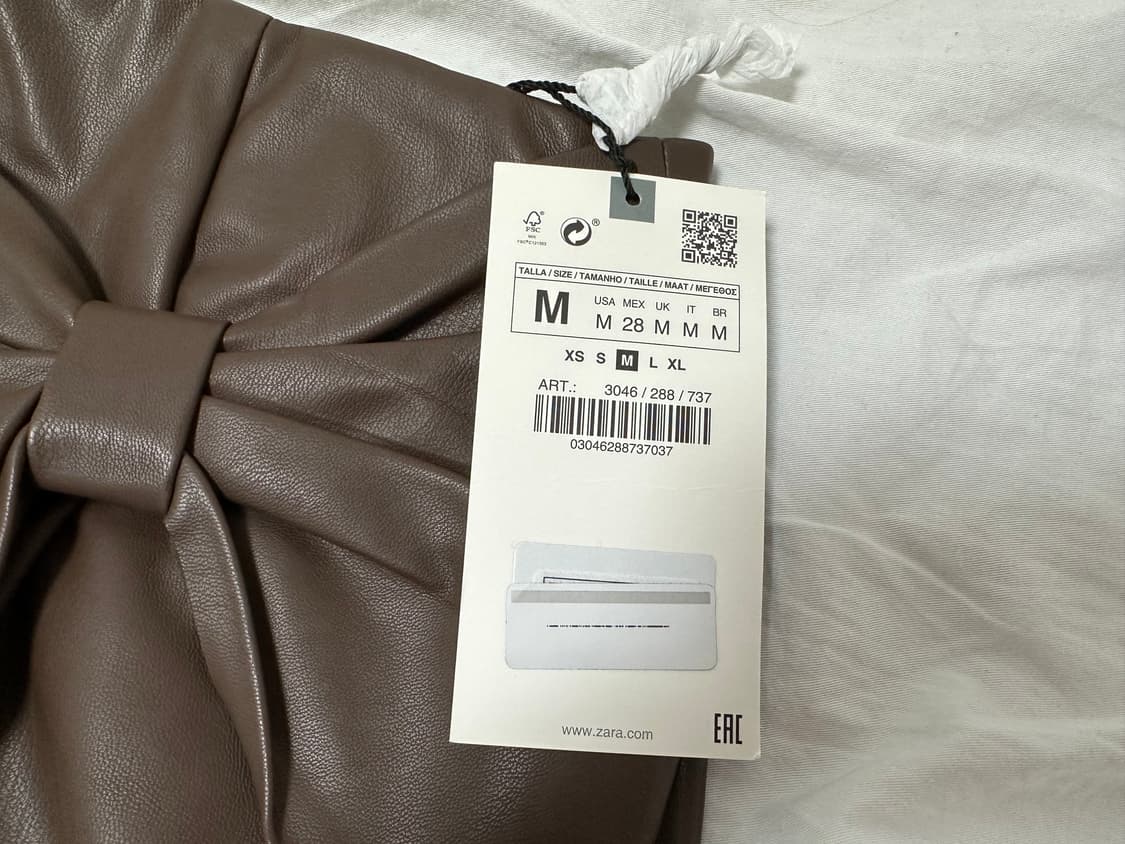 ZARA 자라 레더 치마 m (새상품) 상품이미지3