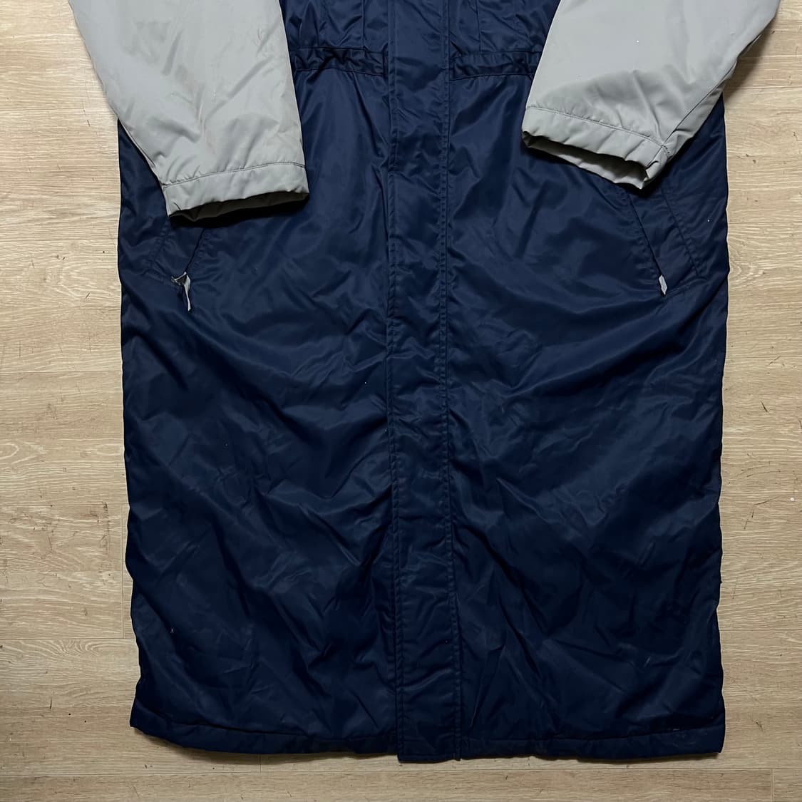 나이키 배색 후드 롱패딩 돕바 점퍼 [네이비] M/95 상품이미지3