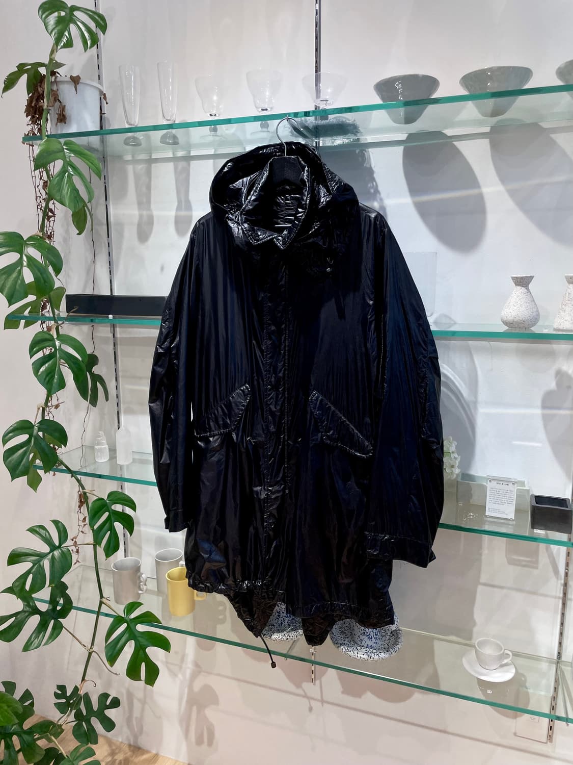 요지야마모토 뿌르옴므 quilted design hooded coat 상품이미지6