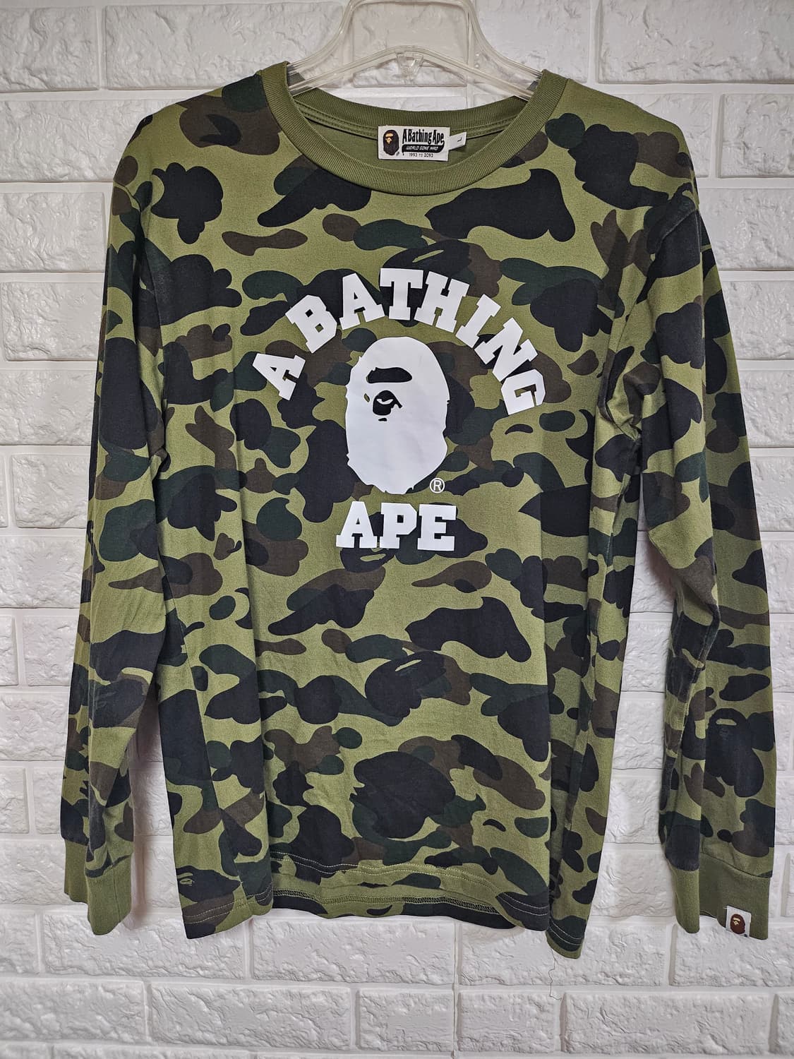 베이프 퍼스트 카모 컬리지 롱슬리브 L 상품이미지1