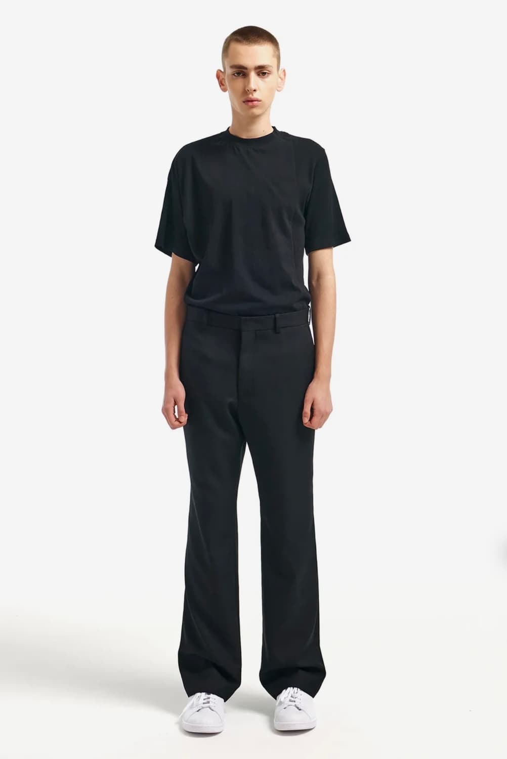 MNGU Wool 플레어 pants in Black 상품이미지2