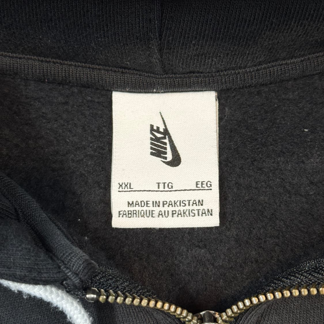 XXL) 나이키 헤비웨이트 스웻 후드집업 블랙 상품이미지7