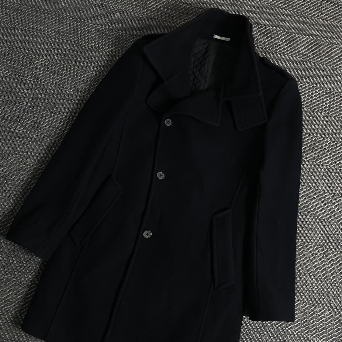 Andz 지오지아 모직 피코트 블랙y 3686 상품이미지1