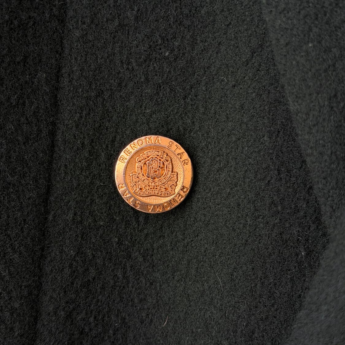 빈티지 아이비 스쿨룩 엠블럼 와펜 골드버튼 더블 자켓 상품이미지5