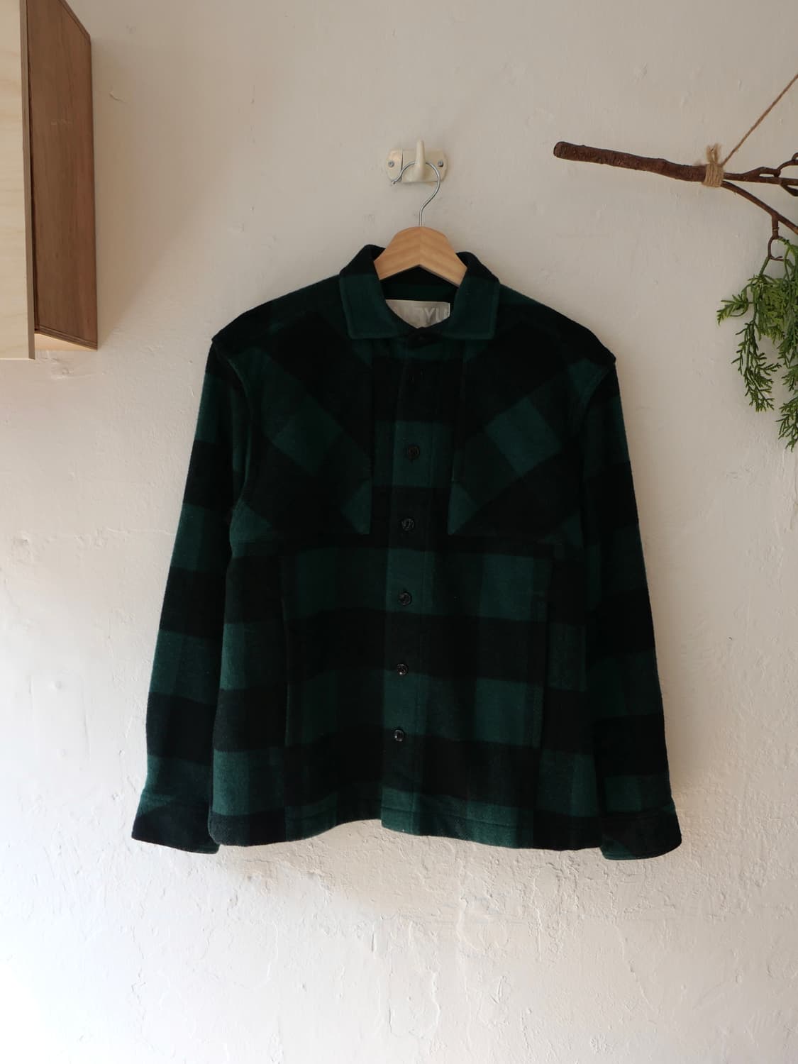 꼼데가르송 간류 체크 셔츠 자켓 상품이미지2