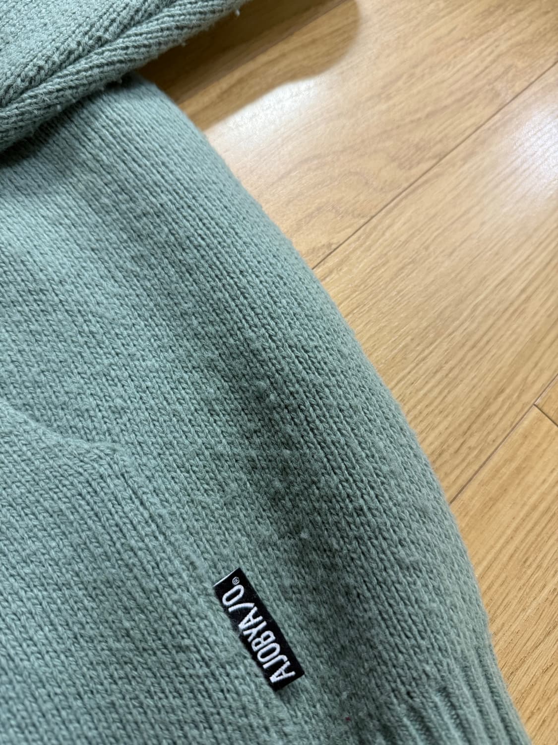 아조바이아조 울 니트 후디 상품이미지4