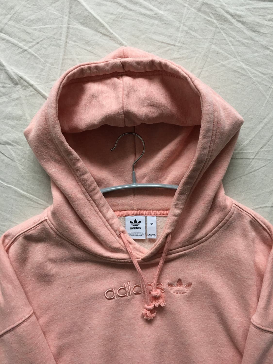 아디다스 자수 크롭 후드티 상품이미지4