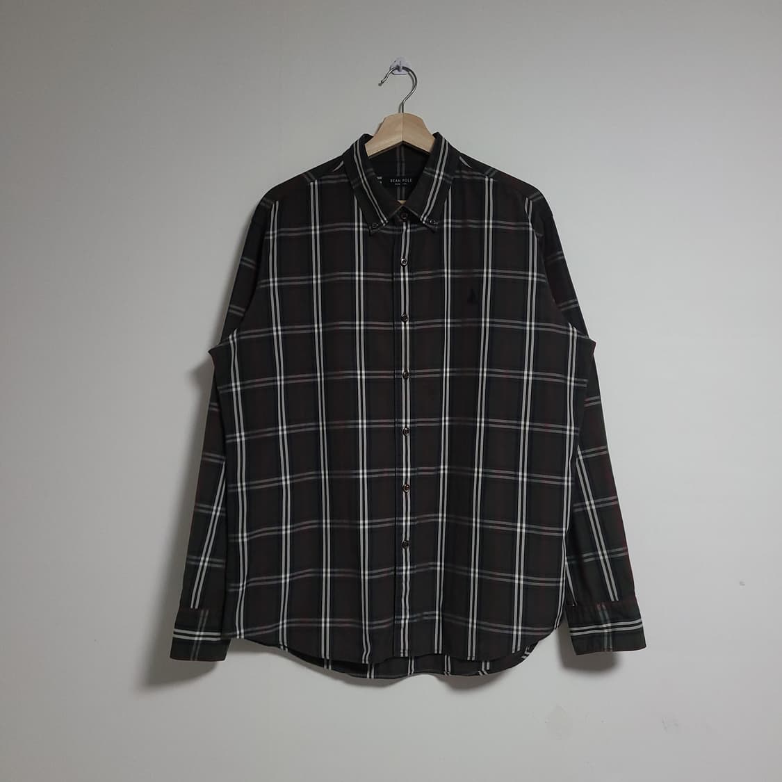 (110) BEANPOLE  빈폴 체크 남방 셔츠 슬림핏 상품이미지1