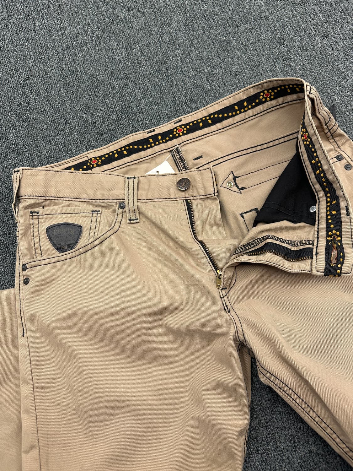 32) 에드윈 452xvs 베이지 스트레이트 팬츠 상품이미지4