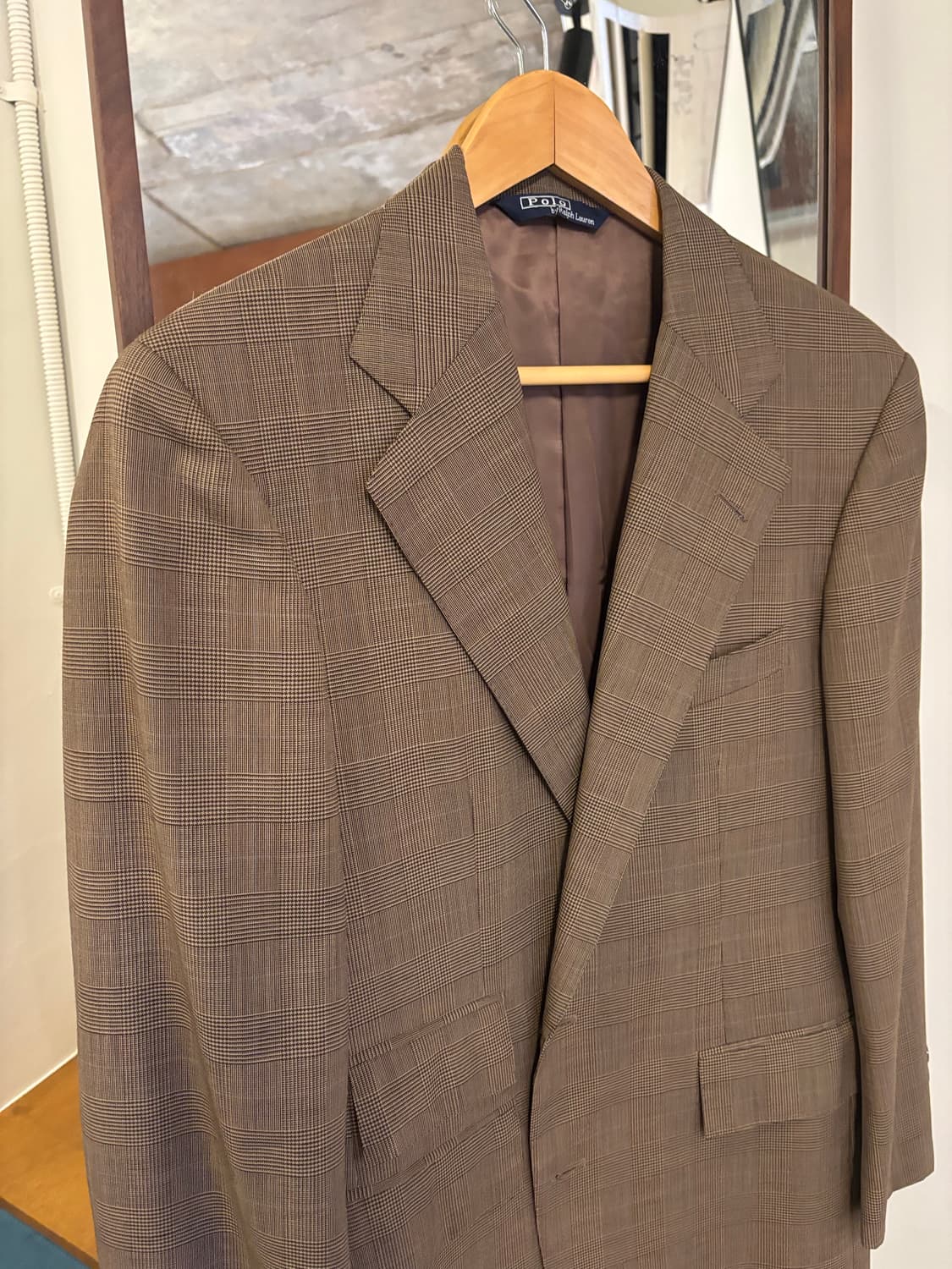 폴로 랄프로렌 체크 블레이저 상품이미지4