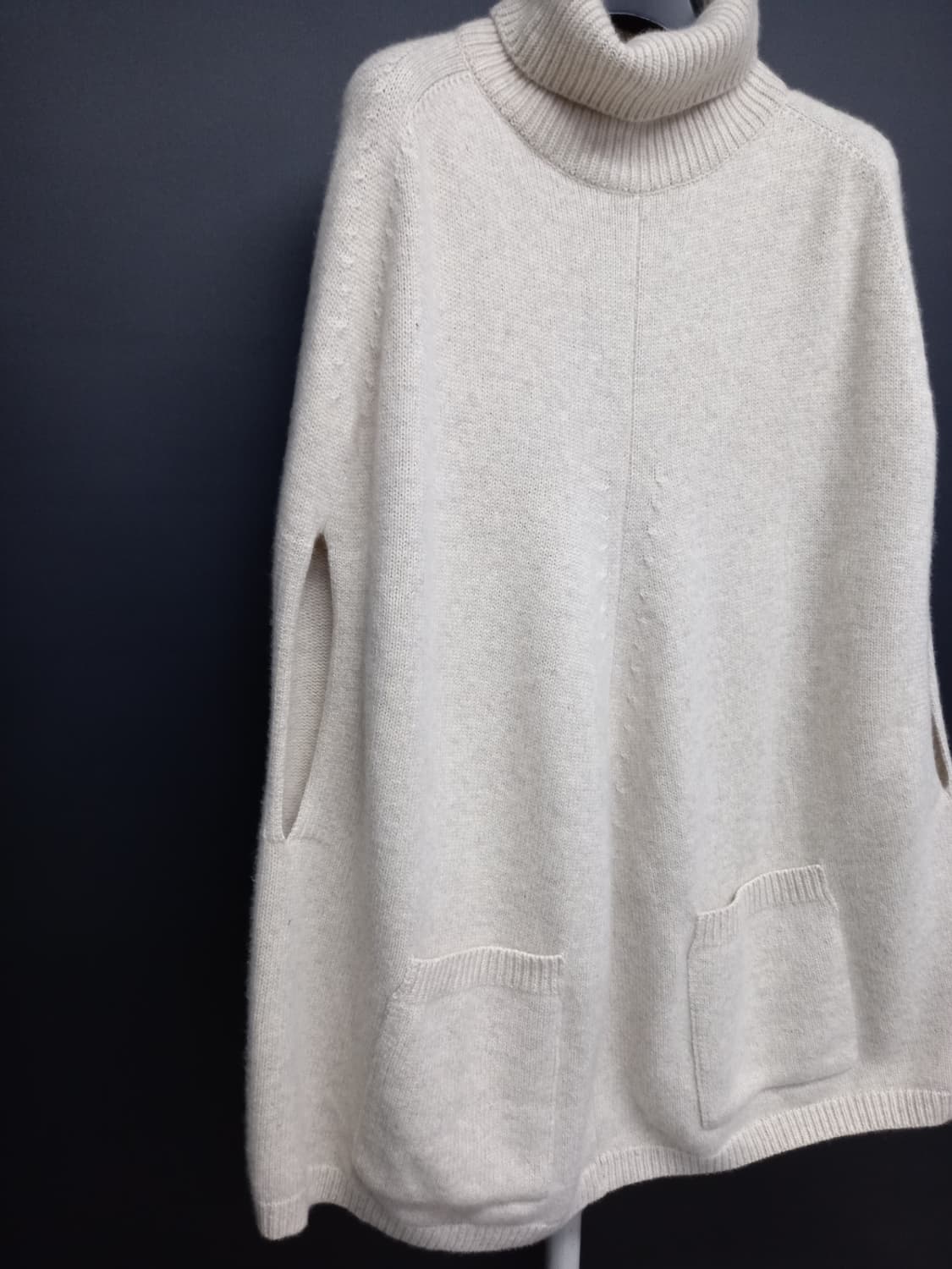 돌체비타 춘추동 하이넥 케이프형 베스트 F 44-77 상품이미지3