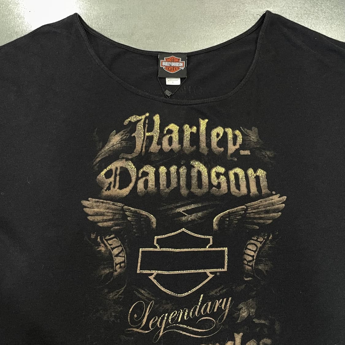 (L) Harley Davidson 할리 프린팅 나그랑 반팔 상품이미지9