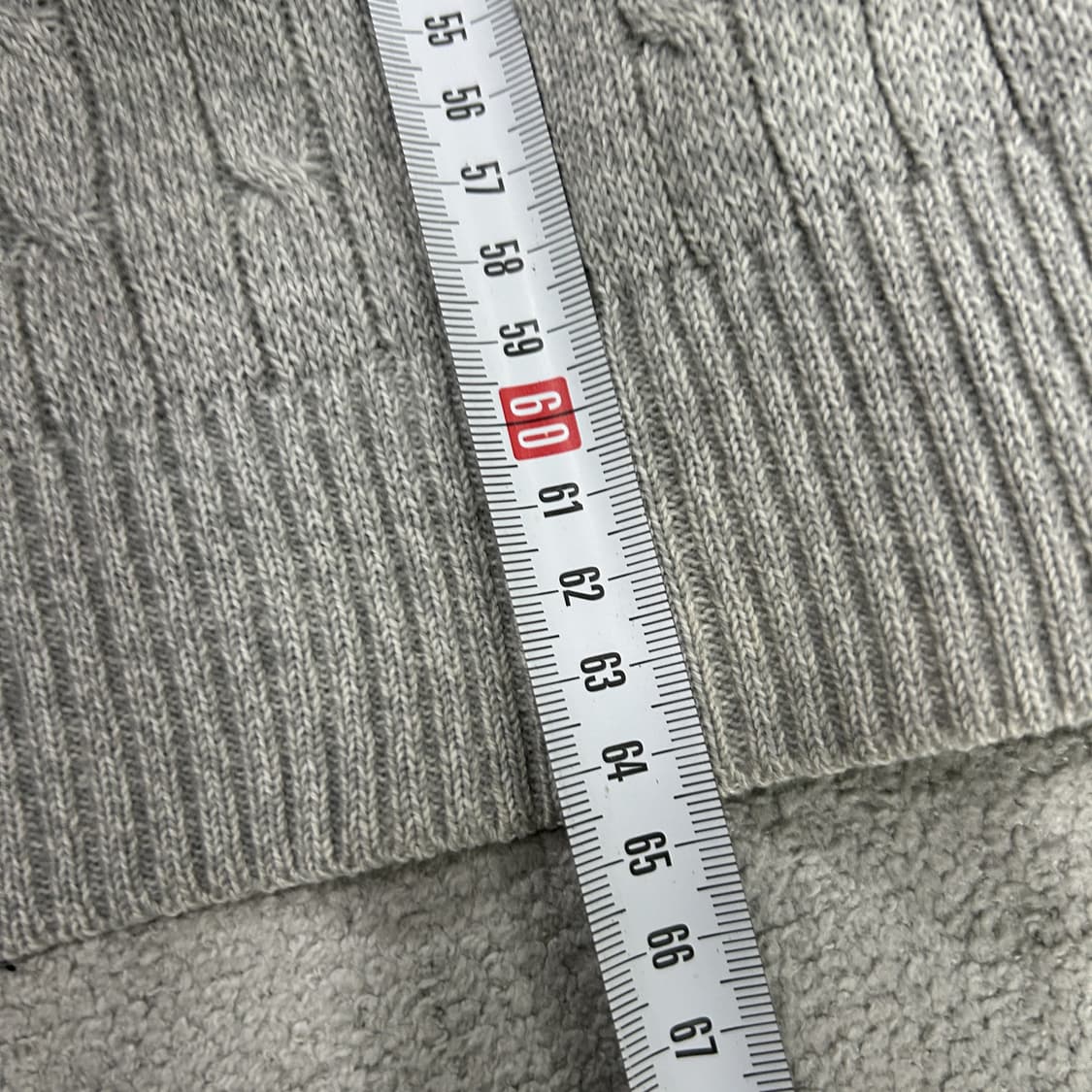 빈폴 회색 케이블 니트 스웨터 m 상품이미지5