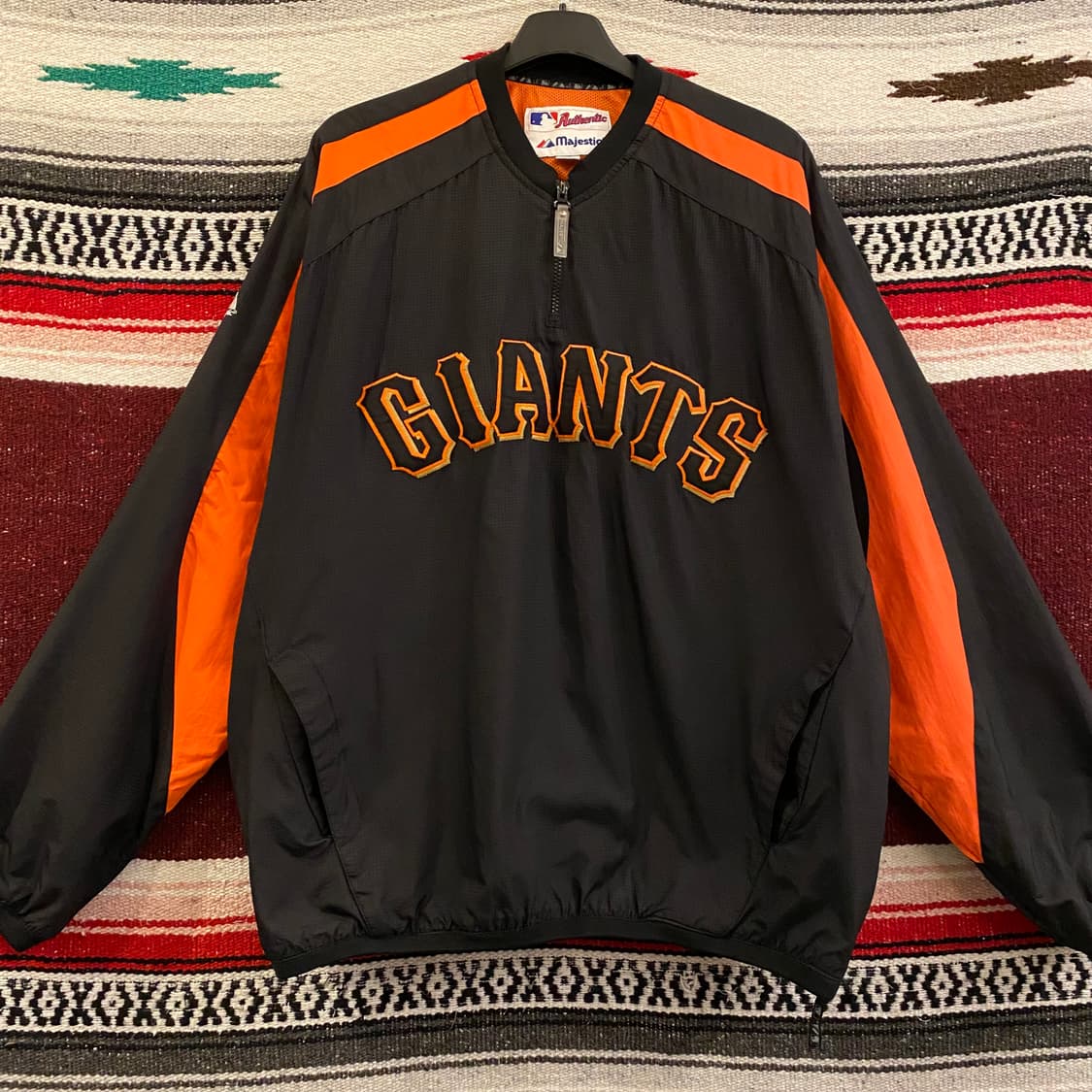 USA 마제스틱 샌프란시스코 선수용 아노락 바람막이 상품이미지6