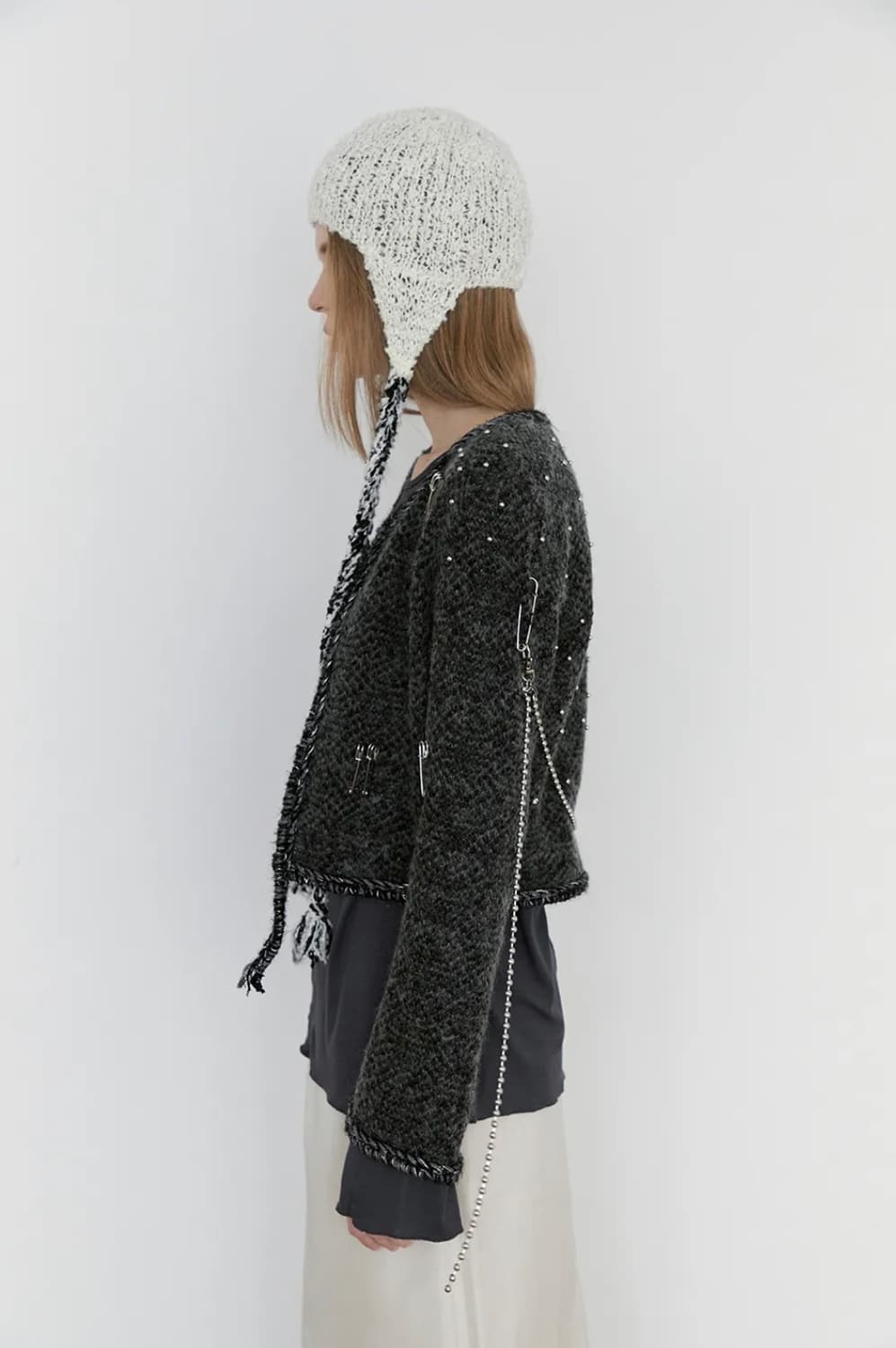 데어드 HANDMADE BRAID WOOL BONNET 상품이미지3