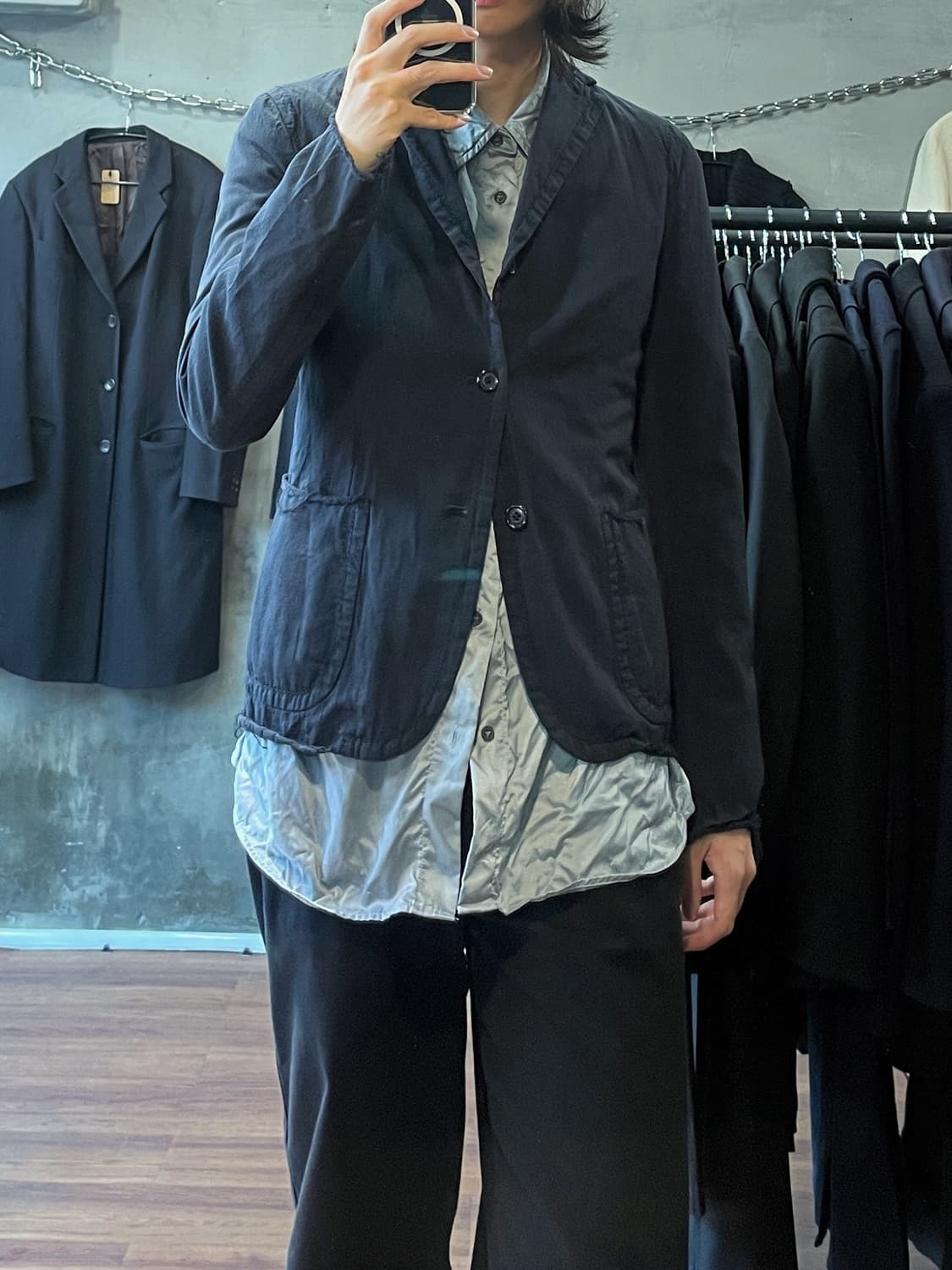 컬러 로우엣지 자켓 상품이미지2