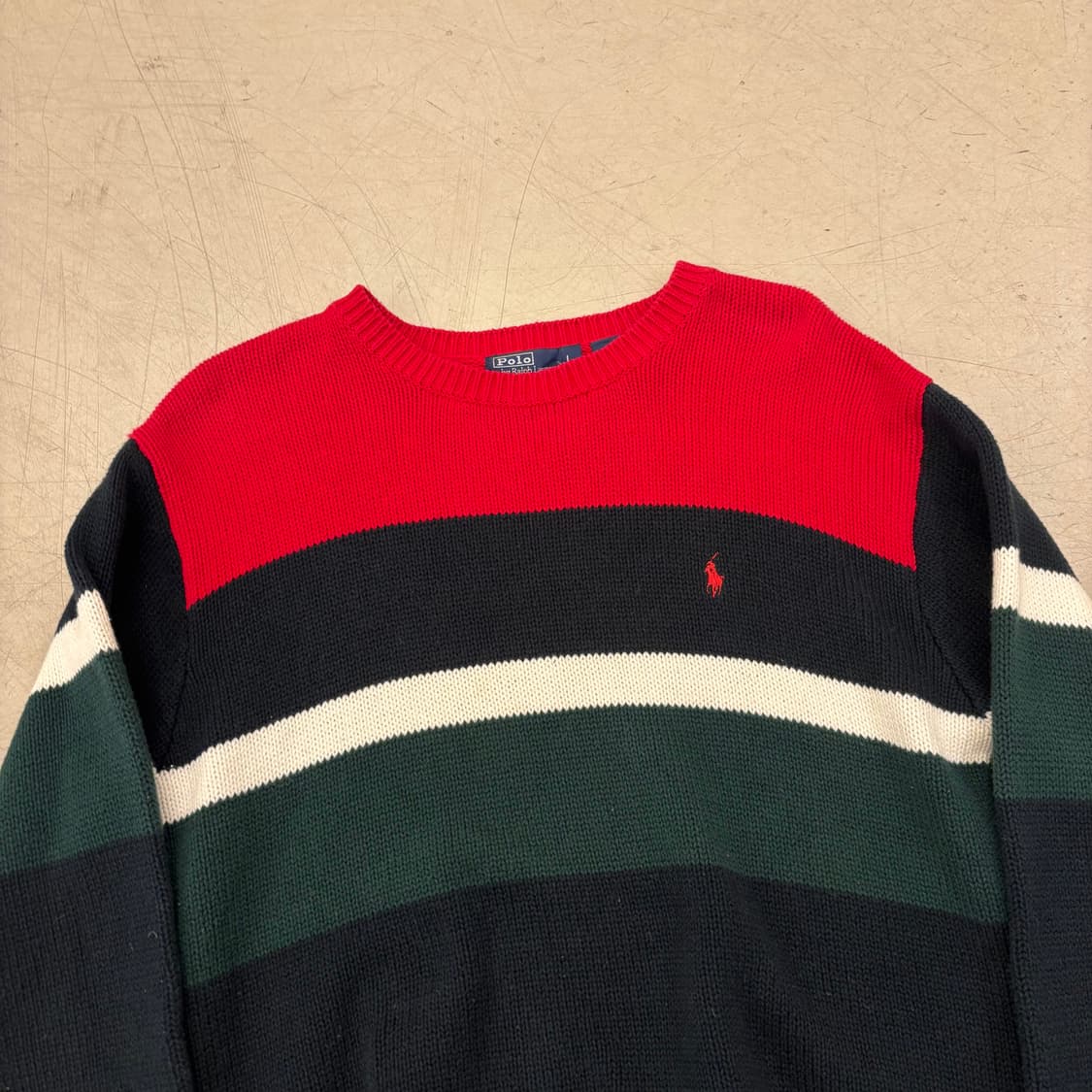 폴로 랄프로렌 컬러블럭 포니 니트 상품이미지2