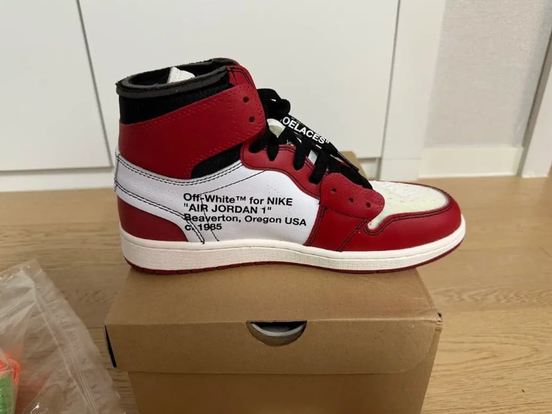 나이키 오프화이트 조던 1 og 시카고  상품이미지3