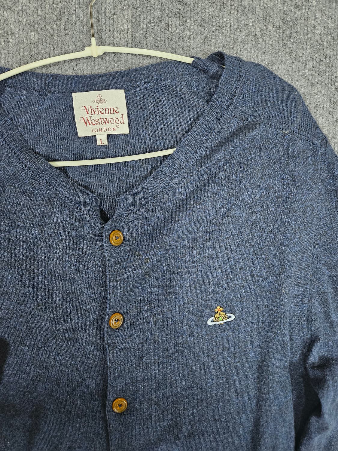 비비안 웨스트우드 남색 가디건 L 급처 상품이미지2