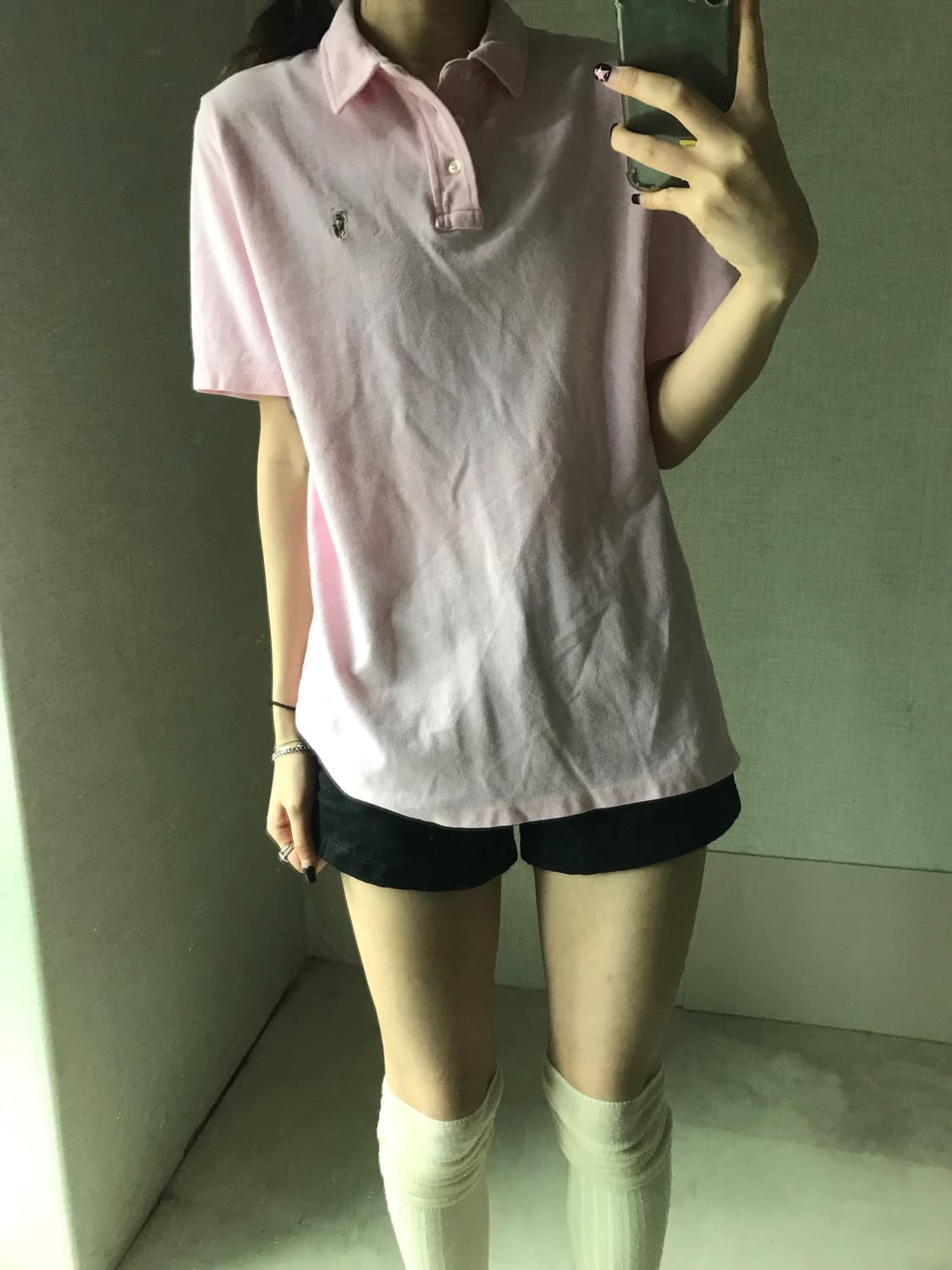 폴로 연핑크 반팔pk 상품이미지2