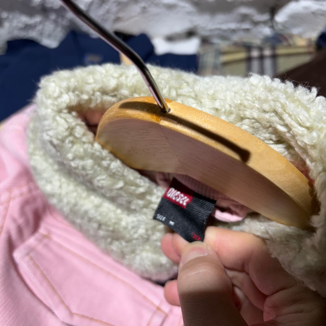 새상품) 디젤 코듀로이 쉐르파 자켓 데드스탁 상품이미지4