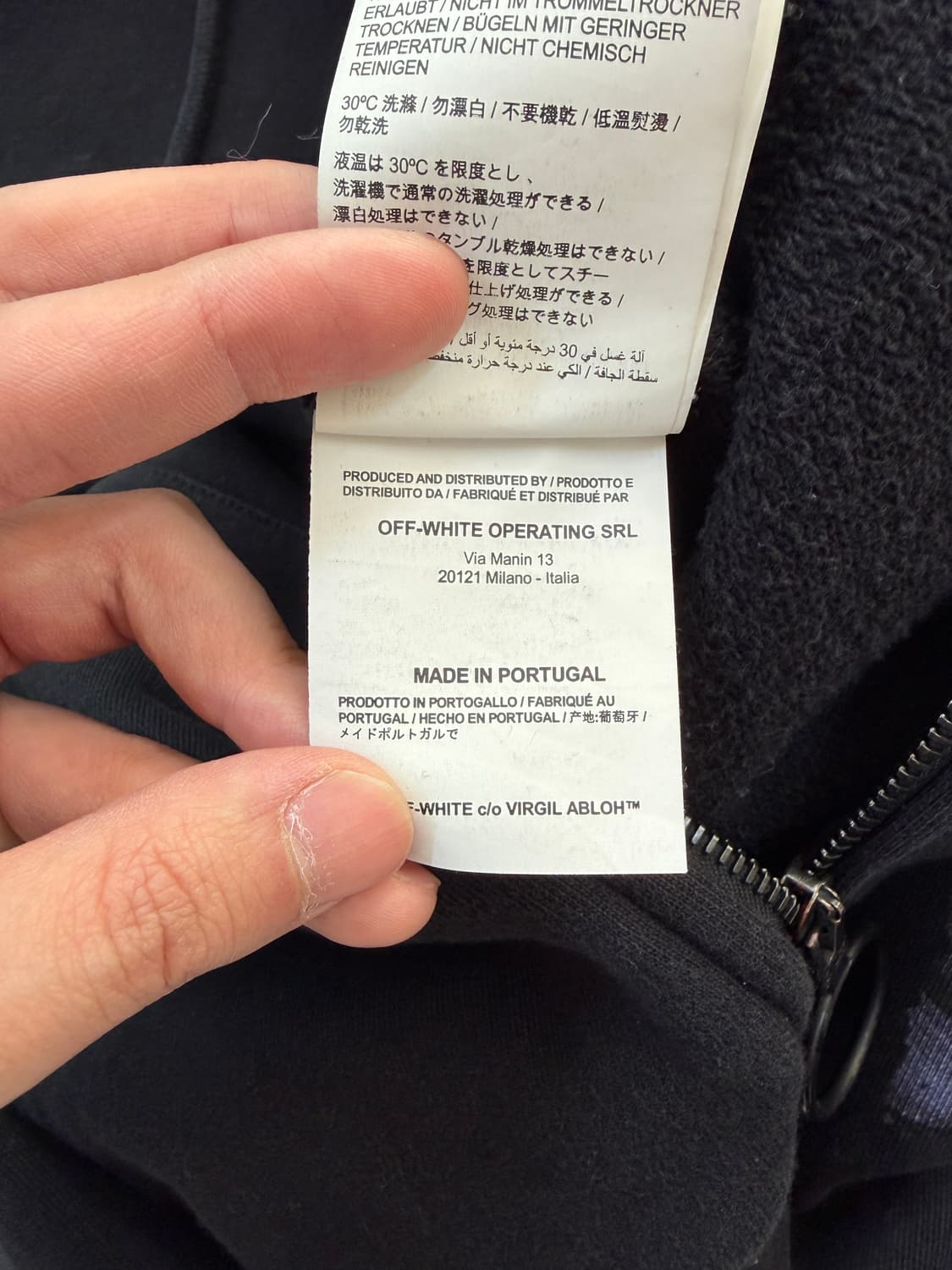 오프화이트 모네 유화 후드집업 상품이미지8