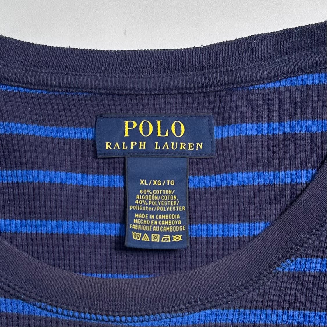 폴로 랄프로렌 스트라이프 와플티 상품이미지5