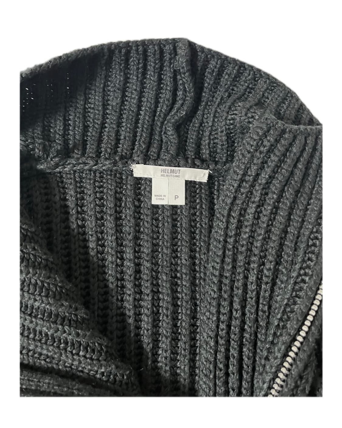헬무트랭 니트 사선 지퍼 집업 가디건 상품이미지5