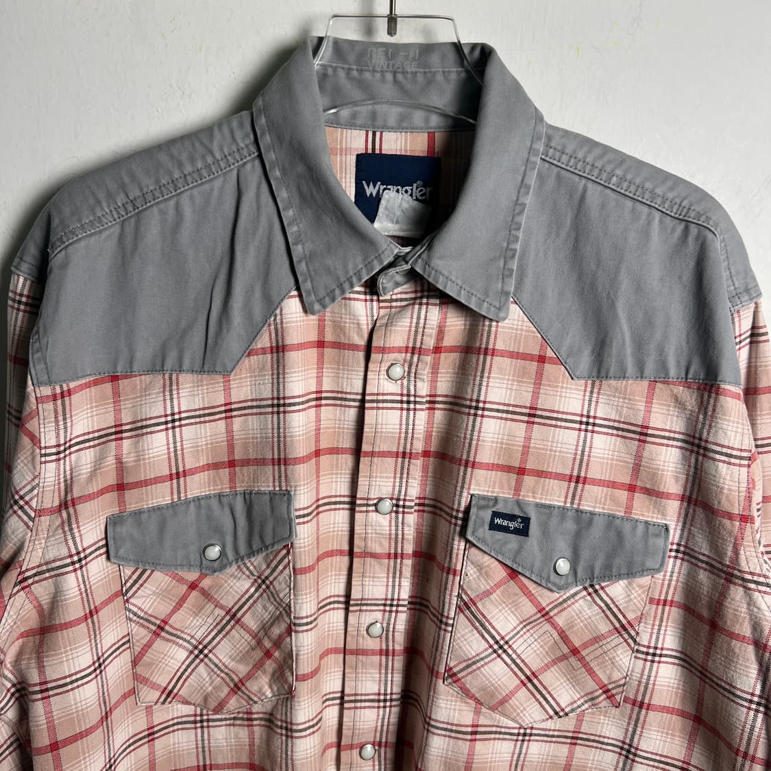 랭글러 포켓 디테일 웨스턴 체크 셔츠  상품이미지4