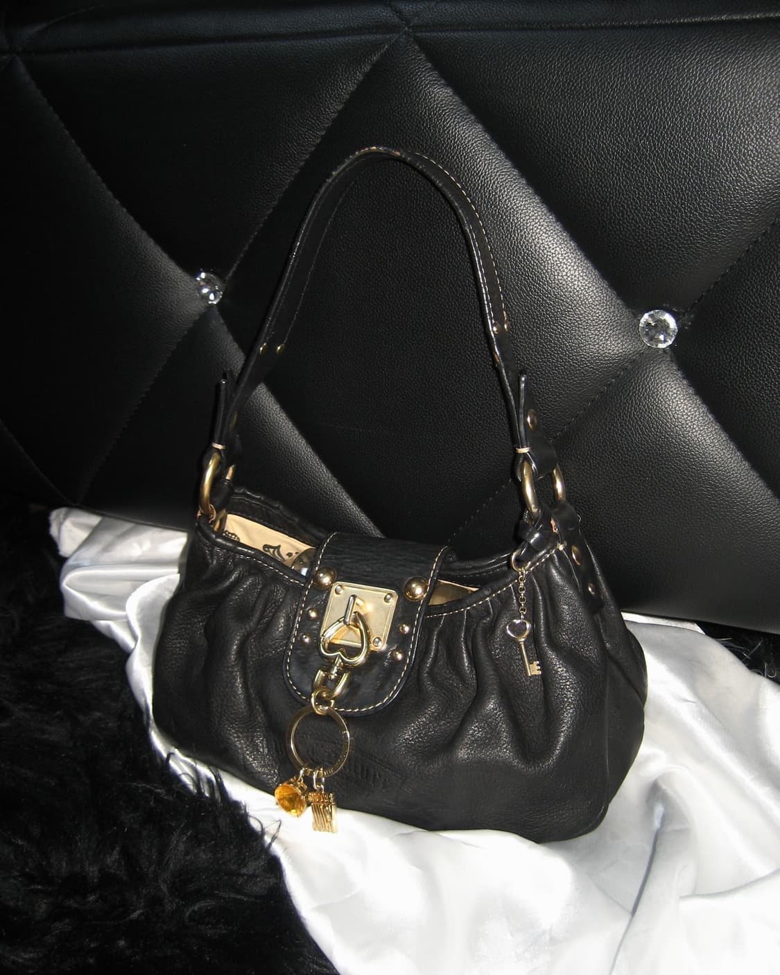 JUICY COUTURE 쥬시꾸뛰르 빈티지 레더 숄더백 오네갸루 펑크 상품이미지1