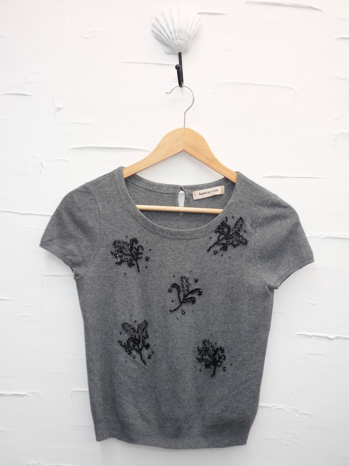 beads detail knit top 상품이미지4