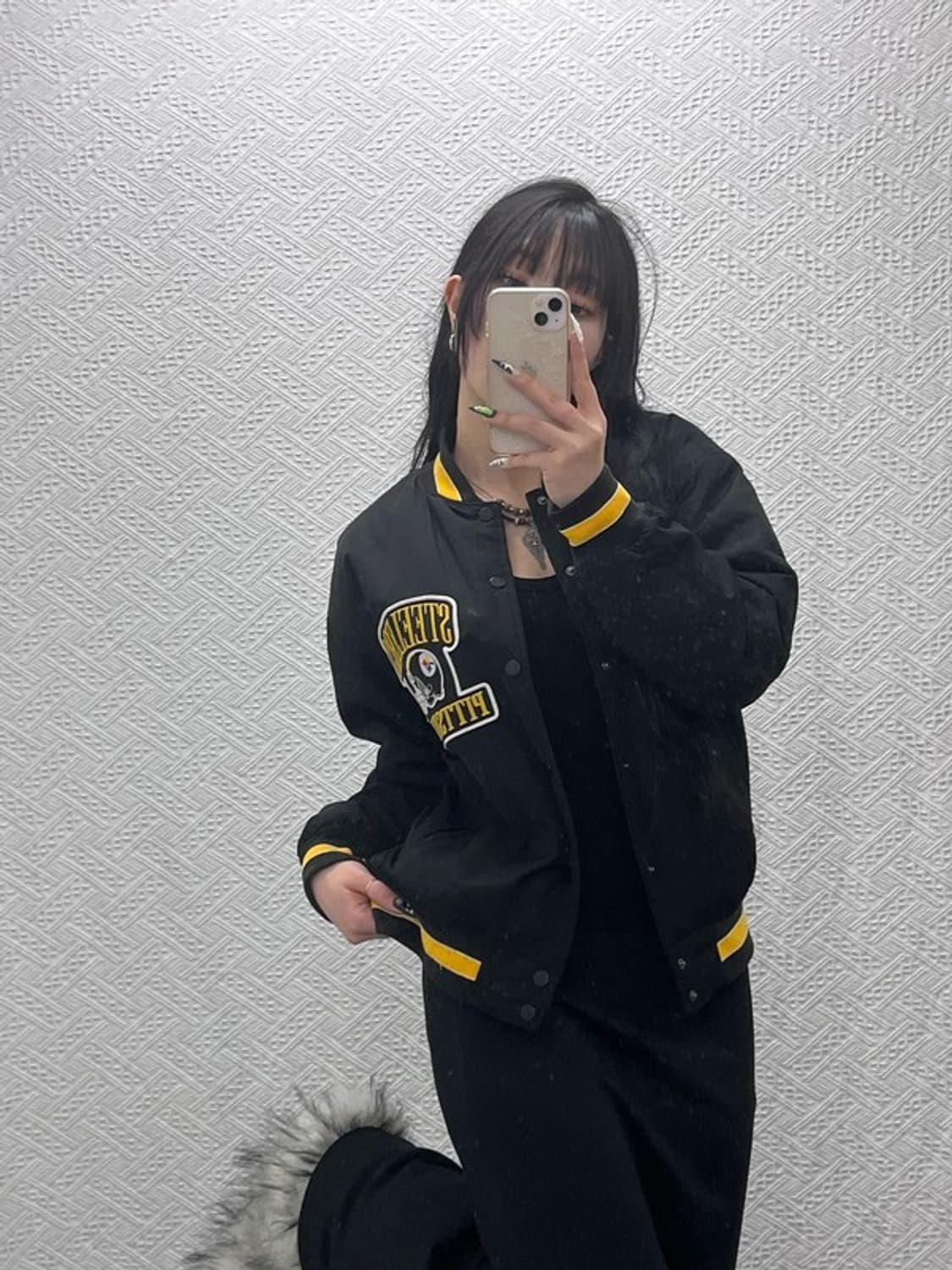 NFL 피츠버그 스틸러스 올드스쿨 레트로 바시티자켓 S C08759 상품이미지2