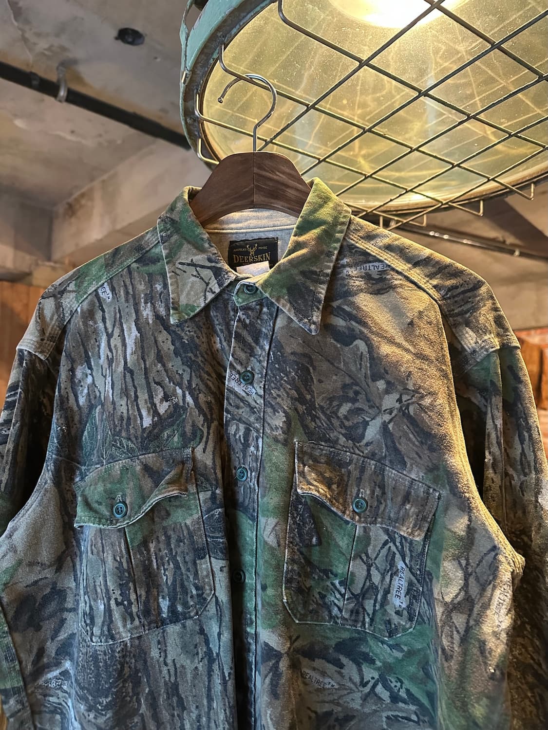 90s USA 빈티지 리얼트리 패턴 셔츠 상품이미지3