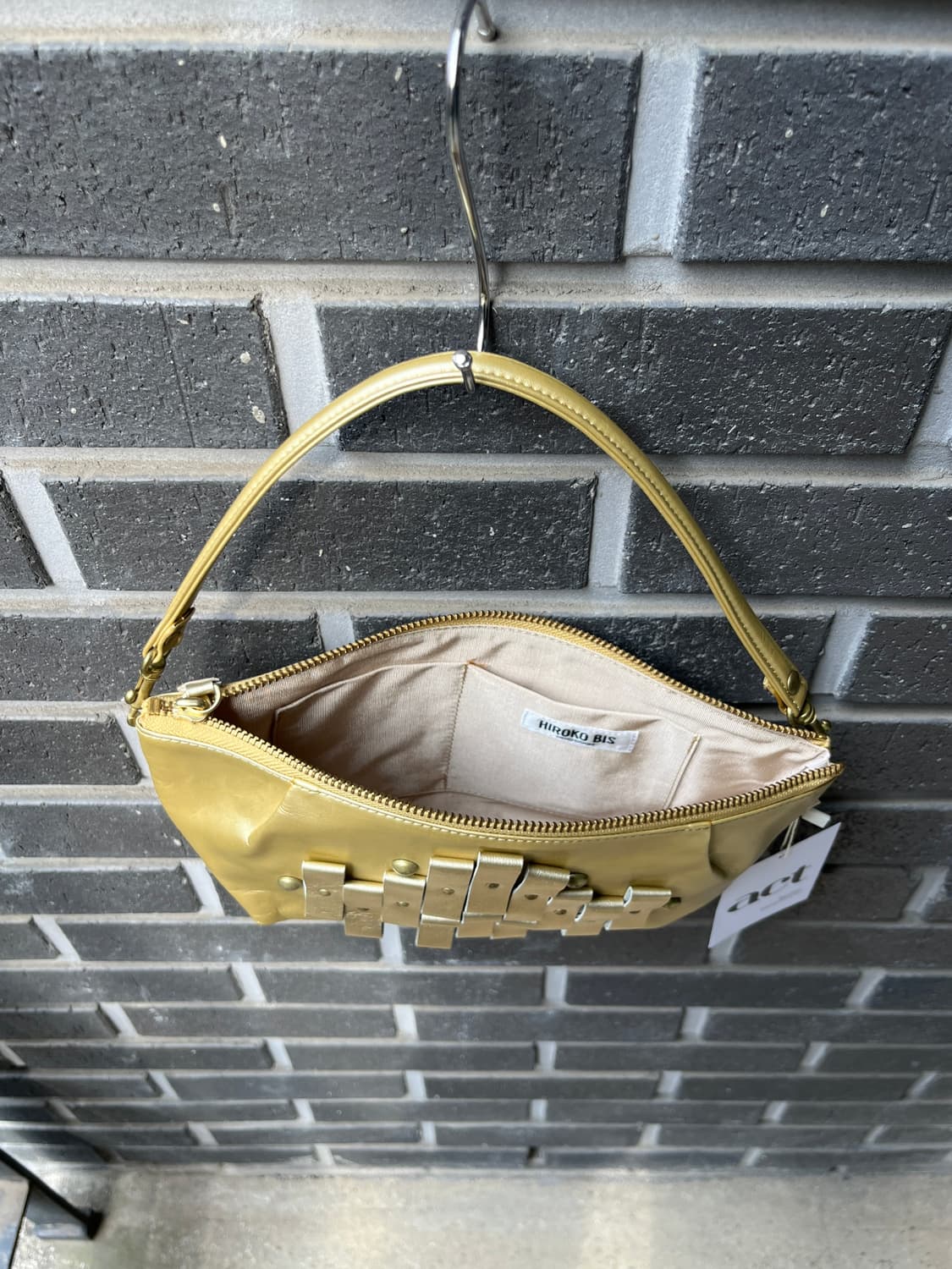 (Deadstock)Hiroko Bis 히로코비스 메탈릭 백 상품이미지9