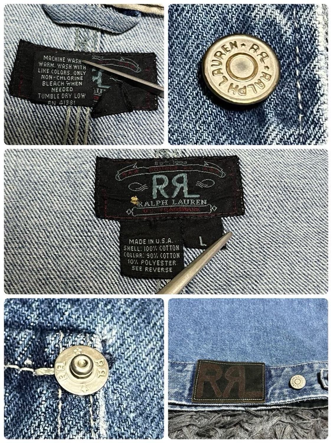90s RRL 더블알엘 데님자켓 상품이미지8