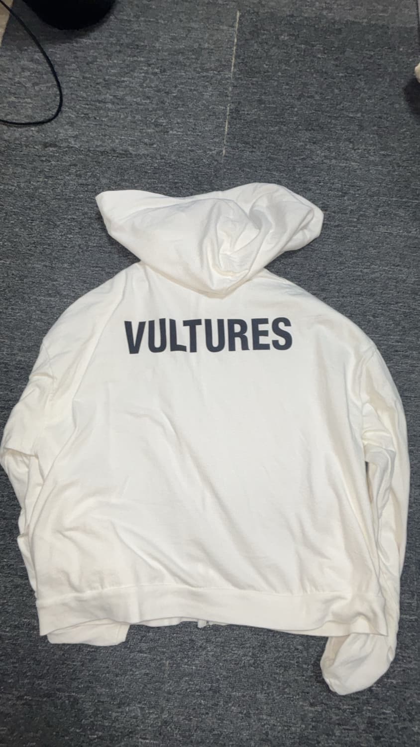 칸예 웨스트 YE 벌처스 후드 집업 리스닝 파티 화이트 상품이미지4