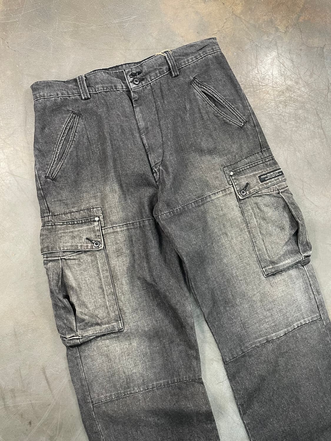 폴로 진스 워시드 와이드 카고팬츠 상품이미지2