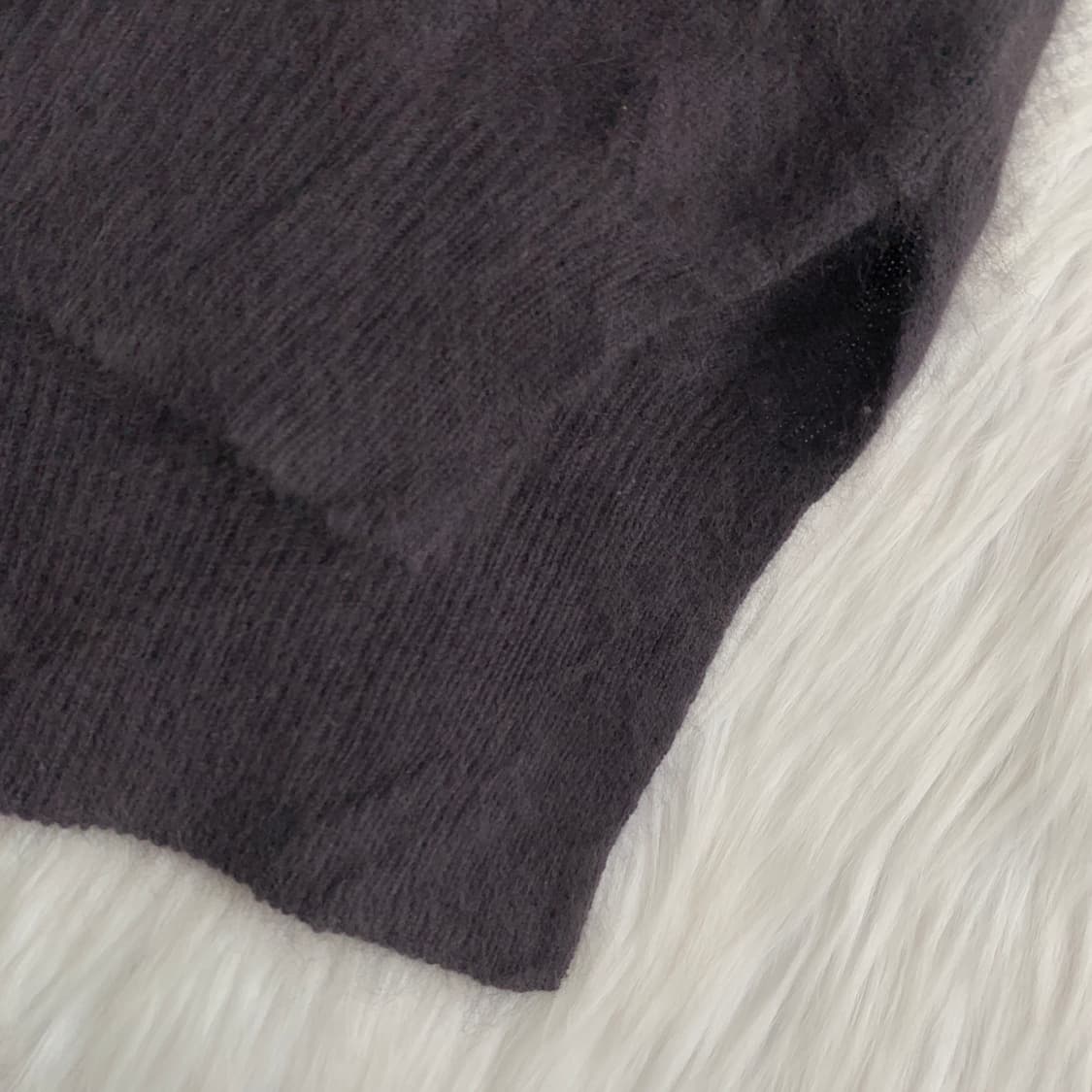 일본 빈티지 ROSSO 옆트임 언발 라운드 니트 1757 상품이미지5