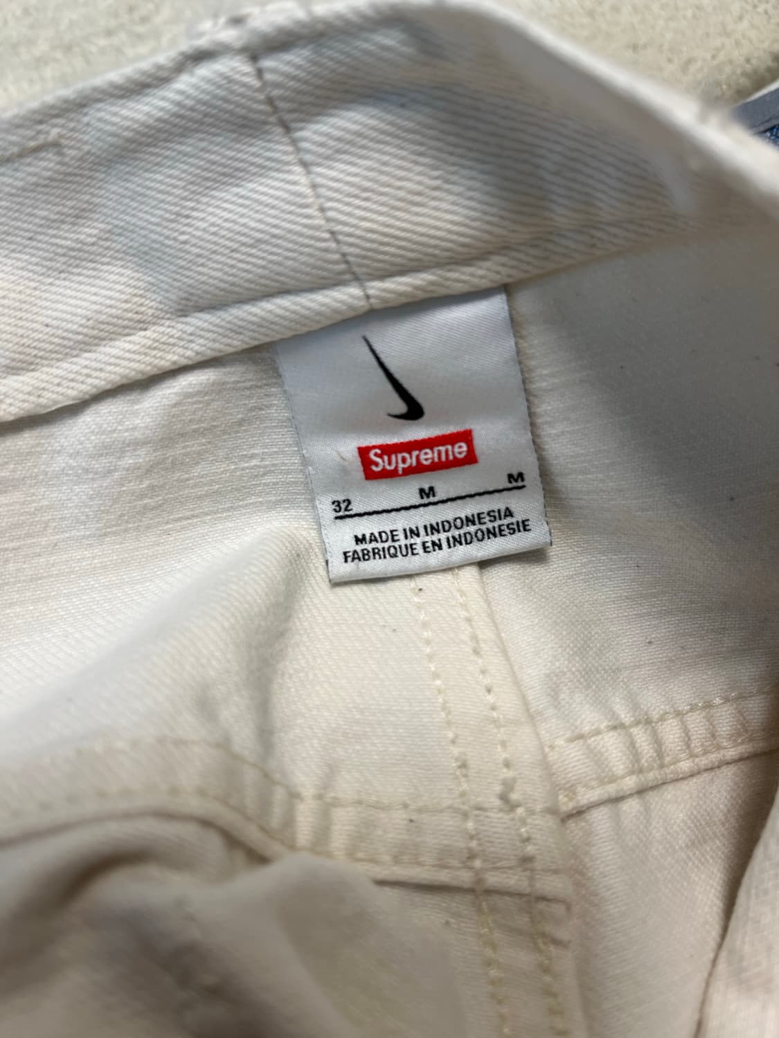 슈프림 x 나이키 데님 쇼츠 내츄럴 - 24SS 상품이미지5