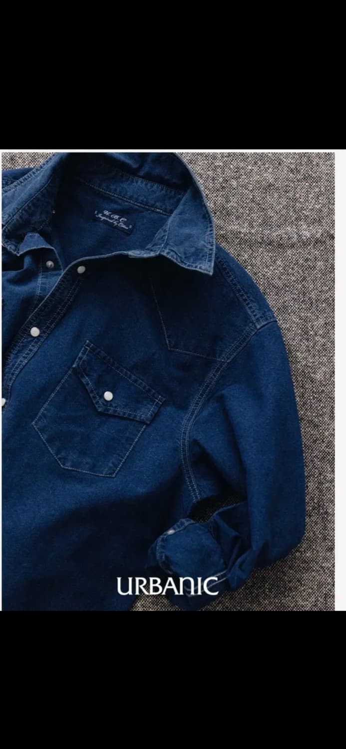 얼바닉30 웨스턴 셔츠 인디고 상품이미지2