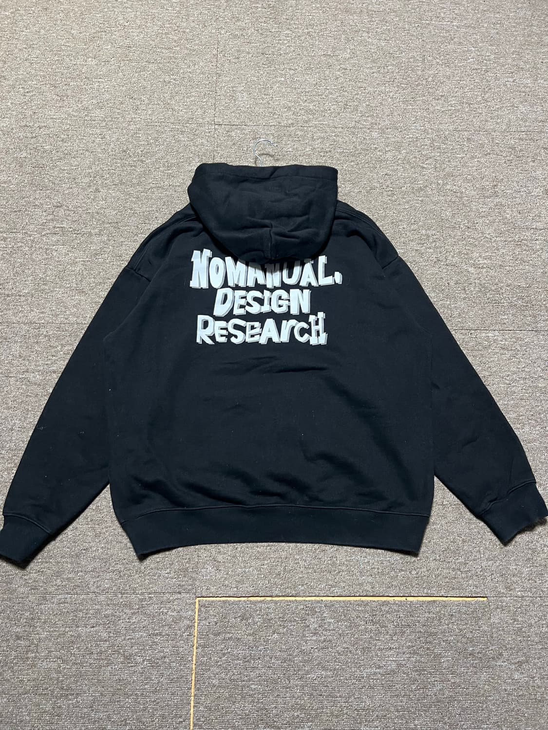 노매뉴얼 오버핏 검정 후드티 XL 상품이미지2