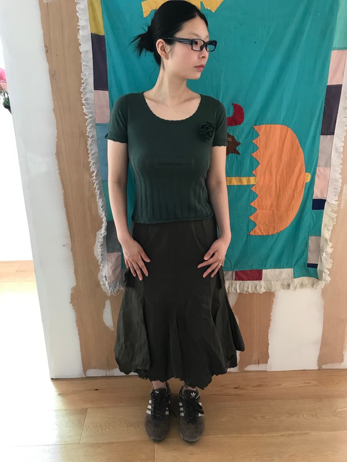 vintage pocket lace skirt (27inch) 상품이미지7
