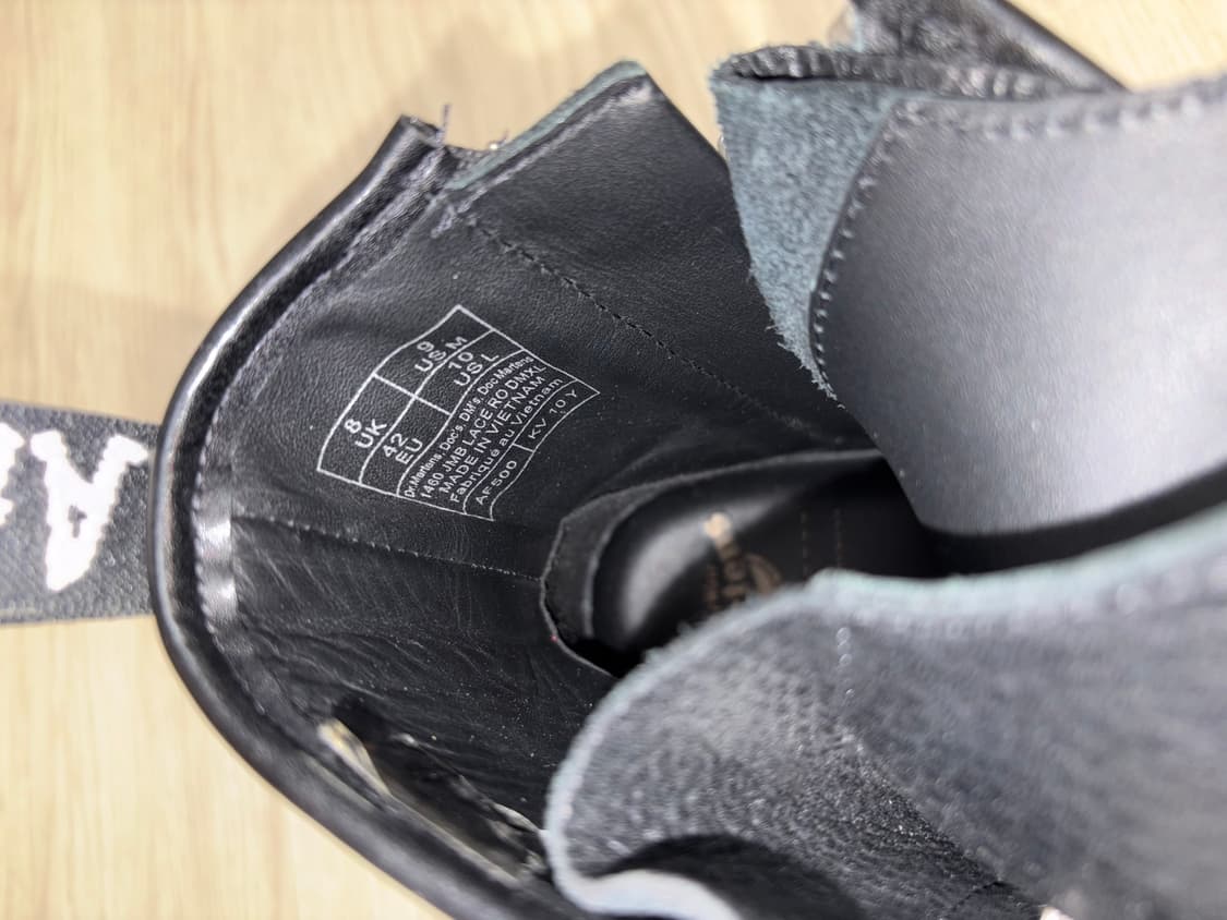 릭오웬스 닥터마틴 점보 1460 270 US9 상품이미지3