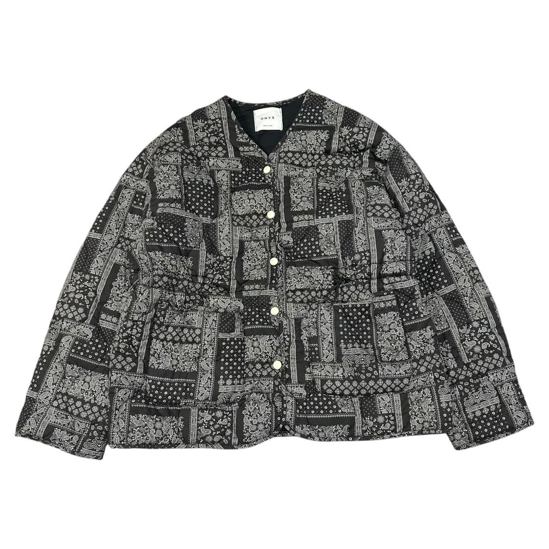 ✨ (바배) 페이즐리 누빔 점퍼 패딩 상품이미지1