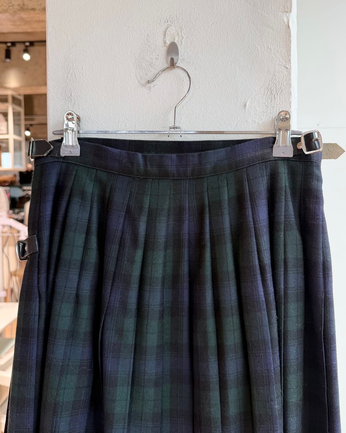 로라 애슐리 체크 버클 랩 미디스커트  상품이미지7