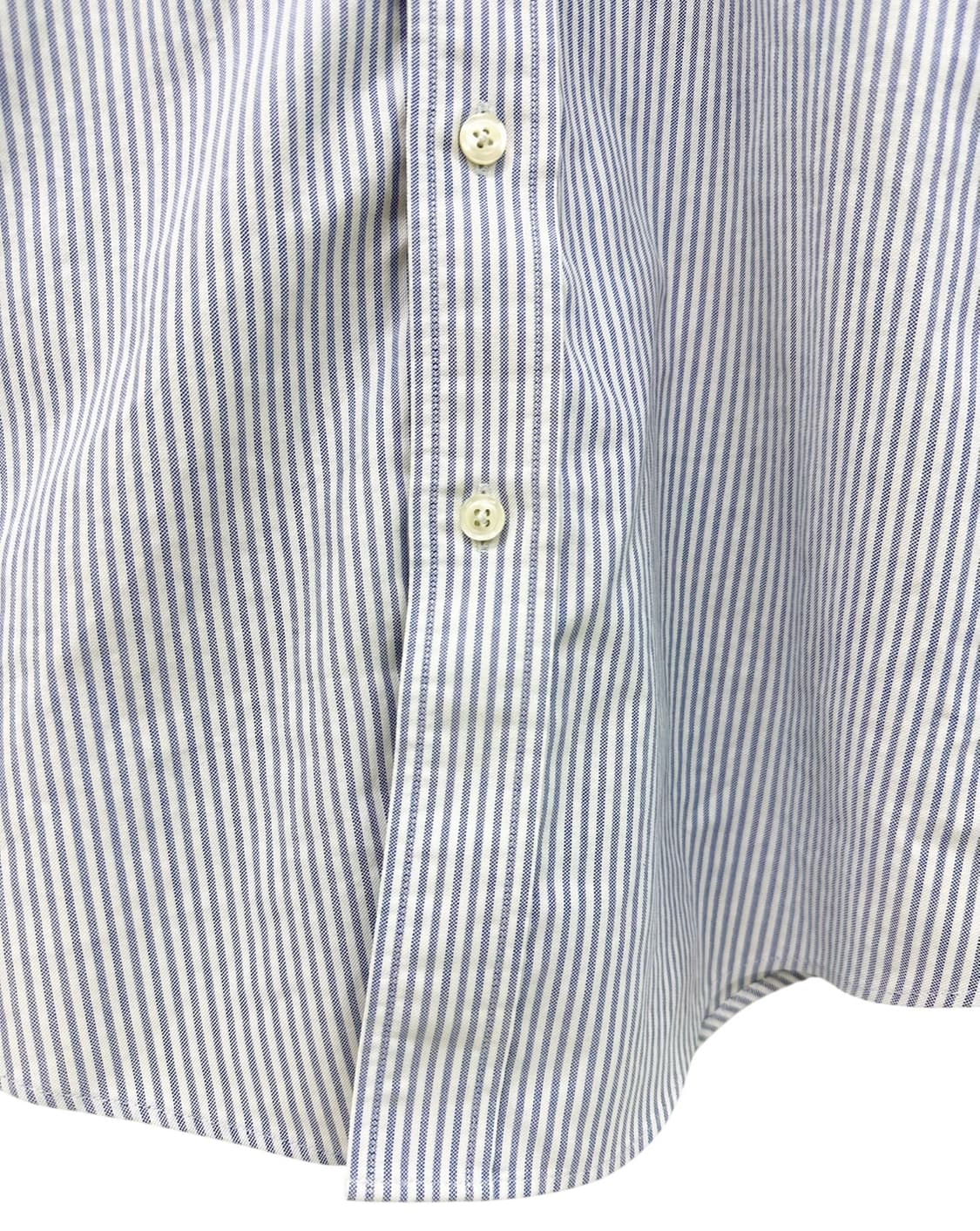 브룩스브라더스 스트라이프 셔츠 화이트&스카이블루 (M) 상품이미지4