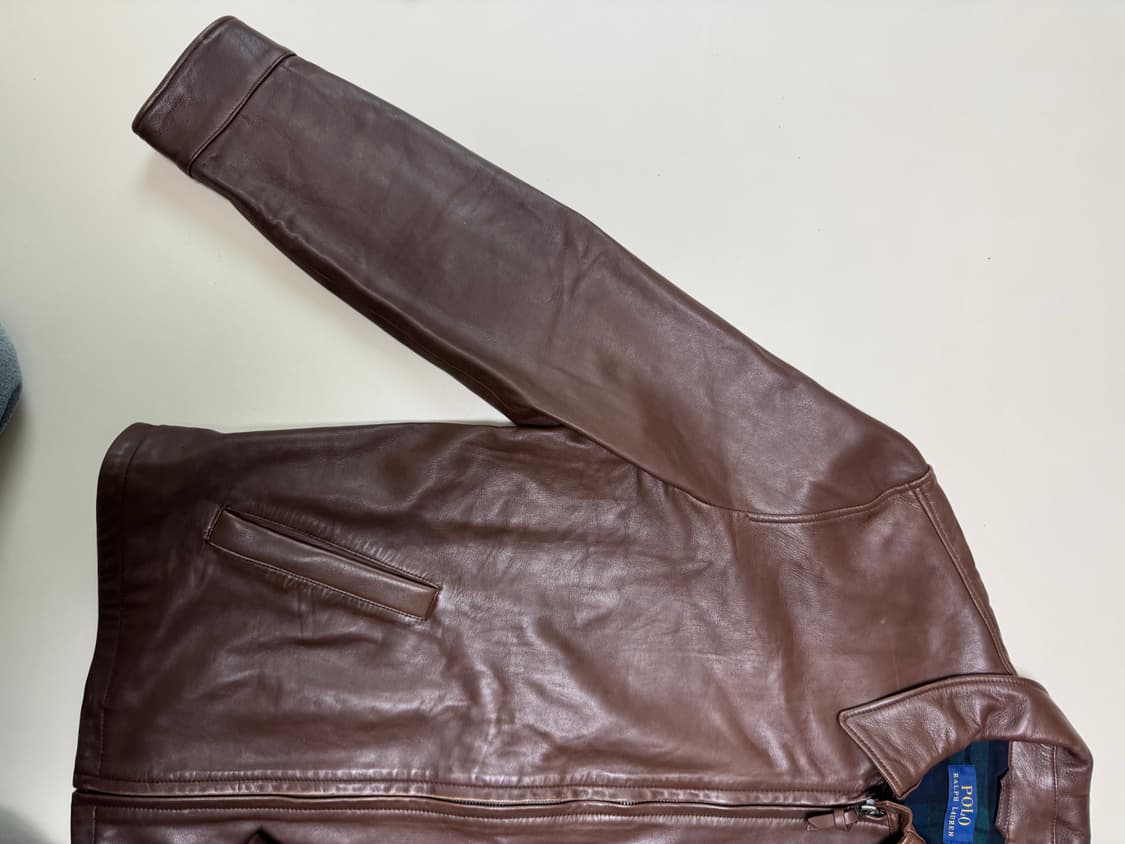 L 폴로 랄프로렌 맥스웰 램스킨 레더 자켓 / 뉴스보이 RRL 상품이미지5