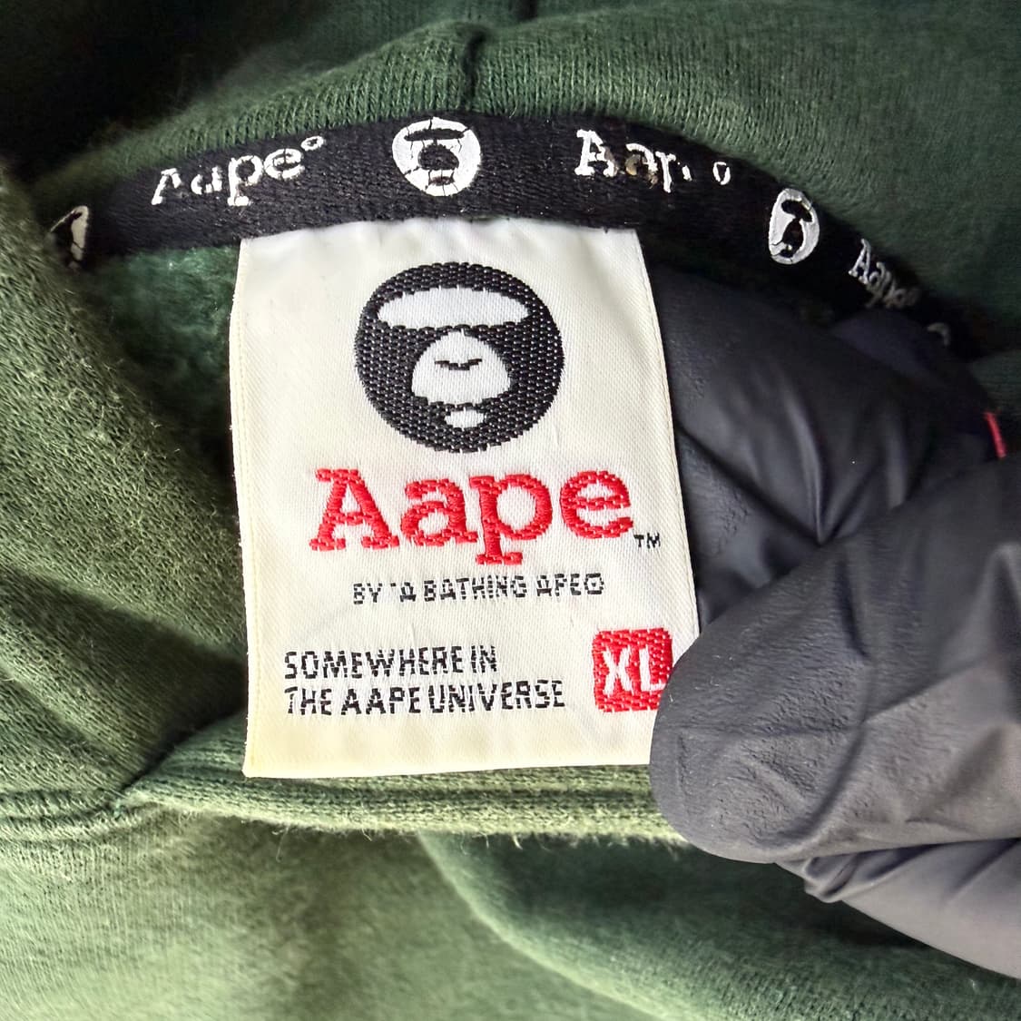 XL AAPE 로고 프린팅 후드티 0512T 상품이미지3