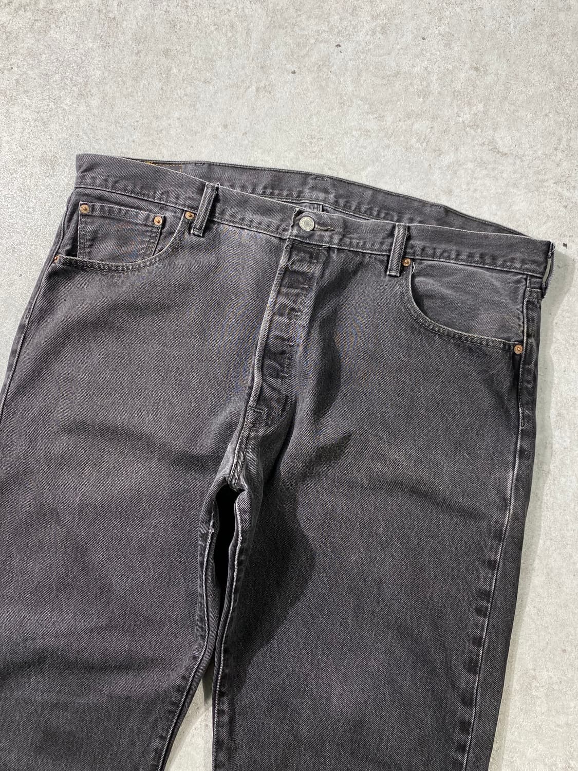 [42] Levi's 501 리바이스 빅 사이즈 흑청 데님팬츠 상품이미지7